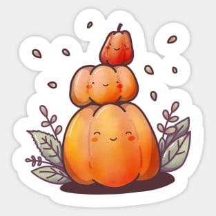 Pumpkin Family Sticker